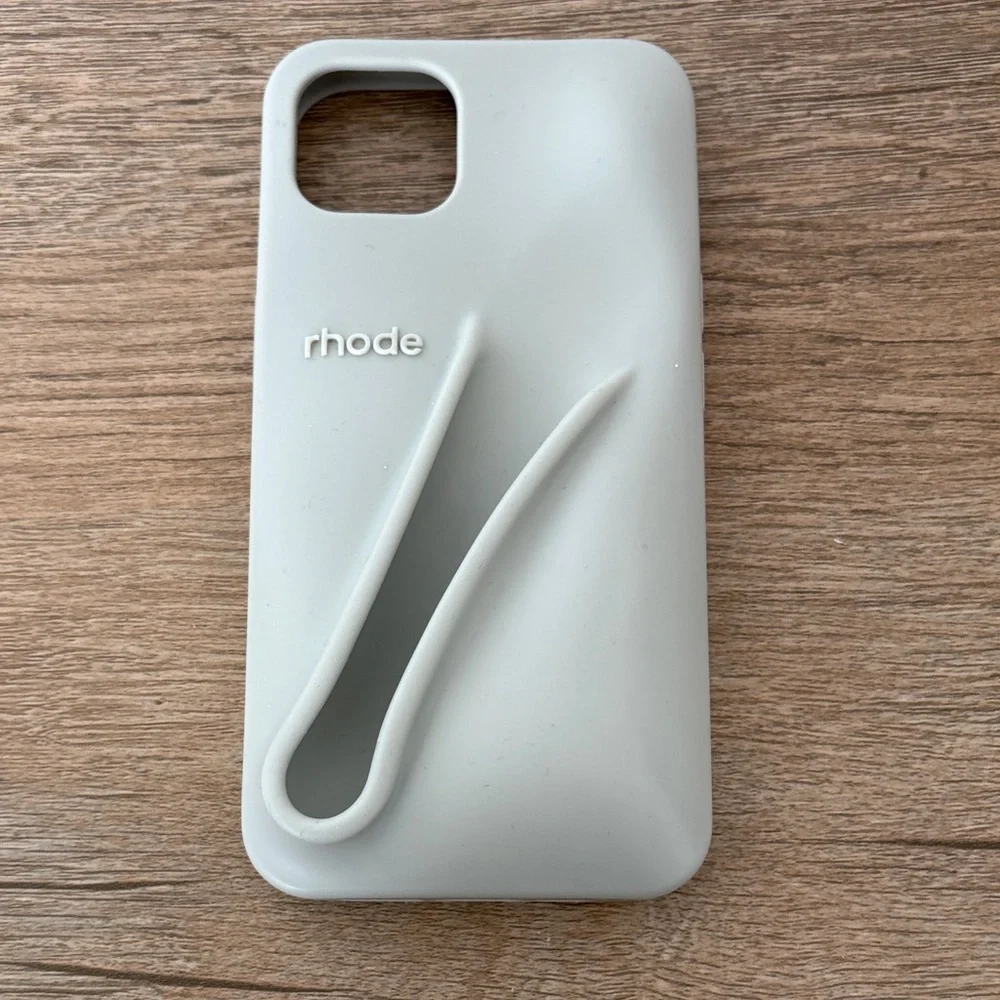 RHODE Sage Green Phone Case with Matching Strap